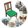 thumbnail image 7 of Gukieu Forestgreen Print Square Cushion Cover, Elastic Strap Chair Protector, Suitable for Family Restaurant, Hotel Banquet Decorations-Six Piece, 7 of 7