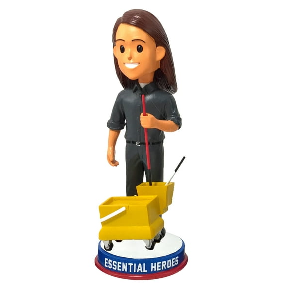 Janitor Housekeeper Sanitation Essential Heroes Bobblehead Female Light