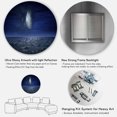 thumbnail image 5 of Designart 'Full Moon Night Over Dark Ocean' Nautical & Coastal Circle Metal Wall Art 11x11 - Disc of 11, 5 of 5