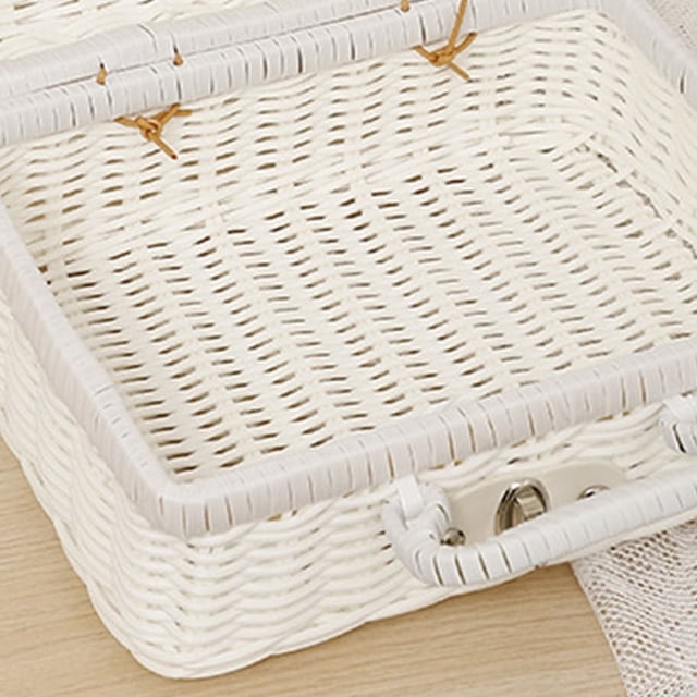 Caja de picnic tejida NikouMX Ratán de plástico