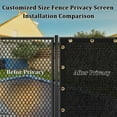thumbnail image 2 of Shade&Beyond Privacy Screen Fence, Net Cover with Grommets, Patio Outdoor Deck Backyard, 3'X9', Black, 2 of 5