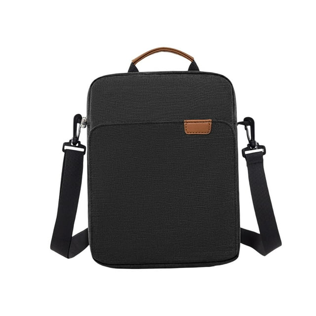 kusrkot Tablet Single Shoulder Bag Carrying Case Protective Smoothly Zipper Oxford Cloth S Black