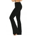 thumbnail image 3 of Women's Boot Cut Flare Yoga Pants Wide Waistband Comfortable Stretch Cotton, 3 of 4