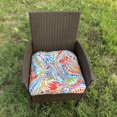 thumbnail image 2 of Unique Choice 2 Pieces Outdoor Chair Cushions, Patio Chair Pads, Red Flower, 2 of 9