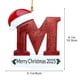 thumbnail image 3 of Adornos navideños, 26 letras, adornos colgantes para árbol de Navidad, adornos navideños personalizados, adornos navideños DIY, decoración navideña, decoración colgante para árbol de Navidad, artículo, 3 of 6
