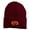 Maroon, variant on Halloween Scary Jack o Lantern Embroidered Long Beanie - White OSFM