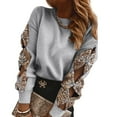 thumbnail image 5 of Women’s Crew Halter Neck Sweaters Sequin Bowknot Loose Pullovers, 5 of 5