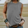thumbnail image 2 of Women's Sleeveless Casual T-Shirt Soft Comfortable Stretch Fit Summer Tank Top Blouse for Everyday Wear, 2 of 2