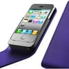 Boost Case Leather Flip Case and Extended Battery for iPhone 4, Purple