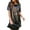 Black, variant on tasrioml Women's Summer Sequin Midi Dress Casual Crew Neck Short Sleeve T-shirt Dress Sparkly Cocktail Party Dress