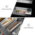 thumbnail image 2 of SEWOART 304 Stainless Steel Cutlery Holder, Large, Drainage, Kitchen Storage, 2 of 6