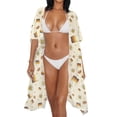 thumbnail image 3 of HELLHERO German Oktoberfest Themed Kimono Swimsuit Cover Up - Lightweight Breathable Beach Cardigan for Tropical Vacations & Pool Parties, 3 of 6