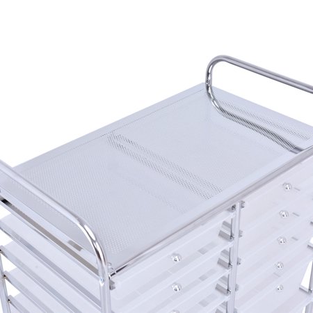Costway 12 Drawer Rolling Storage Cart Scrapbook Paper Office