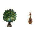 thumbnail image 1 of Figura de escritorio,Estatua de pavo real en estante,escritorio,decoración del hogar,Figuras decorativas creativas para la oficina y el hogar,estatua,estatuas de animales,figuras artesanales, 1 of 8