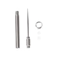 thumbnail image 2 of EeaseCA 1Pc Portable Titanium Toothpick Metal Tooth Cleaning Tool Integrated Toothpick with Holder for Home Outdoor Silver, 2 of 9