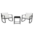 thumbnail image 1 of Solo mesa de centro de 2 piezas 1pc mecedora expuesta conjunto de tres piezas negro Zimtown contemporÃ¡neo, 1 of 6