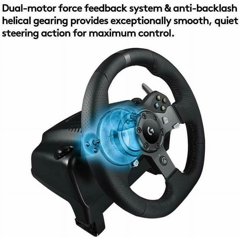 Pack Logitech Volant de Course G920 Driving Force - Xbox One et PC