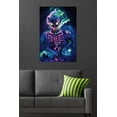 thumbnail image 4 of Wumples - Neon Skeleton Wall Poster, 22.375" x 34", 4 of 4