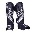 thumbnail image 2 of Espinilleras Muay Thai Kickboxing DYNWAVEMX almohadillas de protección para el empeine de Las piernas M Plata Negro, 2 of 8