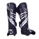 thumbnail image 2 of Espinilleras de Muay Thai Zulema Plata Negro para Kickboxing y Artes Marciales, 2 of 8