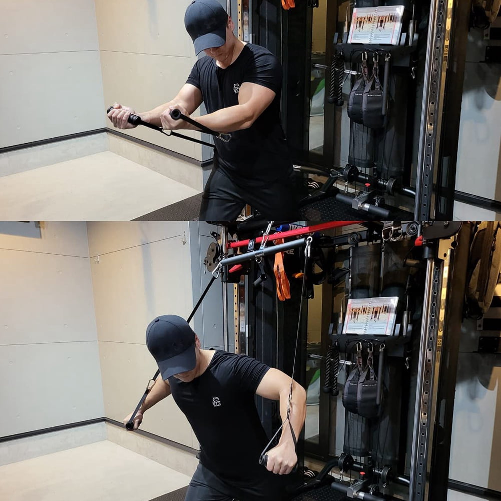 Pull Down Straight Bar Biceps Pulling Bar for Home Gym Bodybuilding