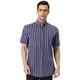 thumbnail image 2 of Camisa de vestir a rayas Lars Amadeus Azul blanco M, 2 of 6