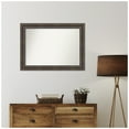 thumbnail image 3 of Amanti Art Custom Wall and Bathroom Mirror (27.5 x 37.5 in.), Rustic Pine Brown Frame, 3 of 7