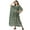 Green & Black, variant on Kimono Sleeves V Neck Kaftan Printed Rayon - Women's Elegant Kaftan