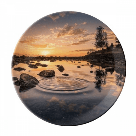 

Ocean Sky Stone Water Science Nature Plate Decorative Porcelain Salver Tableware Dinner Dish