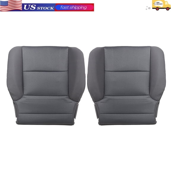 HUONA Driver/Passenger Side Seat Cover Cloth Bottom Seat Covers Replacement for Chevrolet Silverado LT 2014-2019