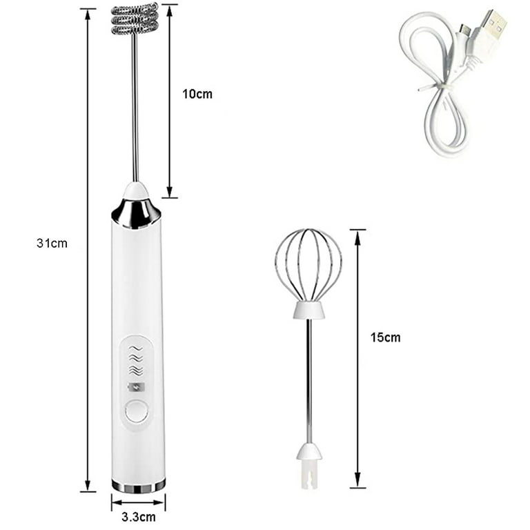 Electric Milk Frother, Coffee Frother, Rechargeable, Drink Mixer, Handheld Frother, Mixer, Kitchen Aid, Hand Mixer, Electric Mixer, USB Rechargeable