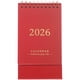 thumbnail image 1 of Planificador mensual: Calendario de escritorio plegable de pie, encuadernación de doble alambre, planificador diario para oficina, hogar, escuela, color rojo oscuro, 1 of 6