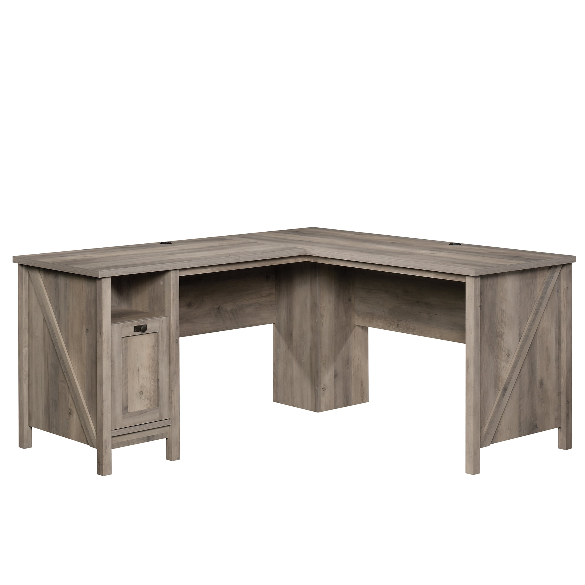 Better Homes Gardens Modern Farmhouse L Desk Rustic Gray Finish