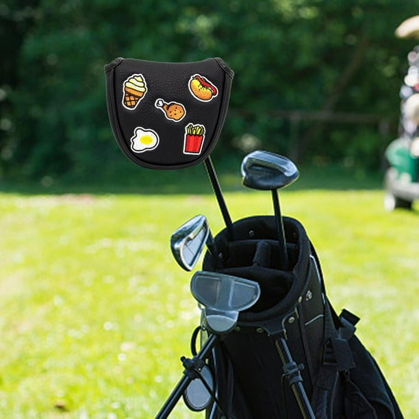 Las cubiertas de la cabeza del putter de golf con Cubierta impermeable de la cabeza Cubierta del putter del eje del centro de golf para el del Estilo A Soledad Cubierta de putter de mazo de golf