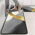thumbnail image 2 of Kitchen Rugs Sets Of 2,Gray and Gold Marble Wavy Lines Pattern Anti Fatigue Kitchen Mat Rugs Non Slip Washable,Decorative Kitchen Floor Mats for Kitchen,Sink,Laundry,17"x47"+17"x47", 2 of 5
