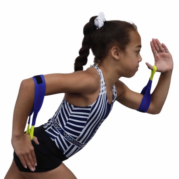 Tumbl Trak Bras de Course en Lycra Unisexe pour Jeunes Bleu Royal