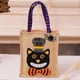 thumbnail image 3 of Halloween Burlap Gift Bags 6x7 Inch Goodies Candy Bags Non-Woven Treat Bags, Party Favors & Decor, 3 of 5