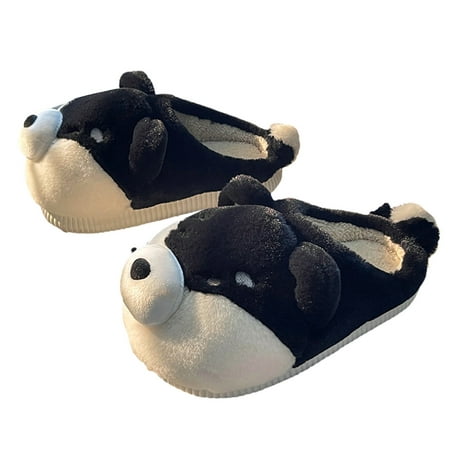 

Women Men Funny Slipper-Soft Cute Shiba Inu Dog Slippers Animal Puppy Couples Home Slippers-Plush Cotton Household Shoes