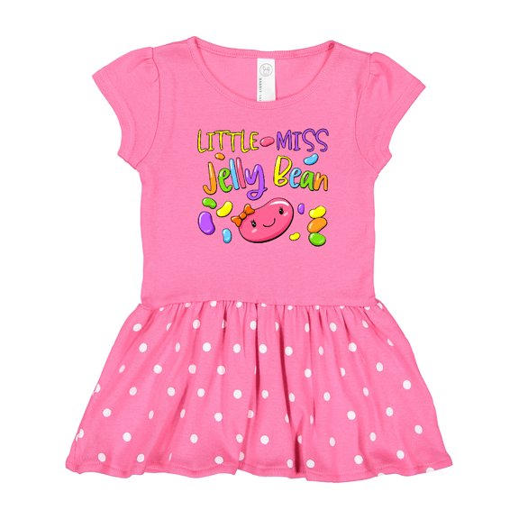 Inktastic Little Miss Jelly Bean Girls Toddler Dress