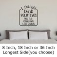 thumbnail image 2 of I Collect Dead Relatives Funny Cousin Family Ancestor Genealogy Wall Decals for Walls Peel and Stick wall art murals Black Small 8 Inch, 2 of 2