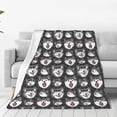thumbnail image 1 of Balery Husky Manta de Felpa Suave y Acogedora – Cobija de Franela Aterciopelada para Cama, Lavable y Cálida para Sofá, Mascotas, Transpirable-80"x60", 1 of 7