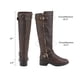 thumbnail image 5 of Botas para Mujer DREAM PAIRS Altas hasta la Rodilla con Cierre Lateral Marrón, 5 of 9