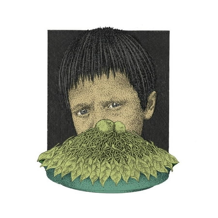 Baker Portrait - Portrait of Boy Sulking Print Wall Art By Alan Baker