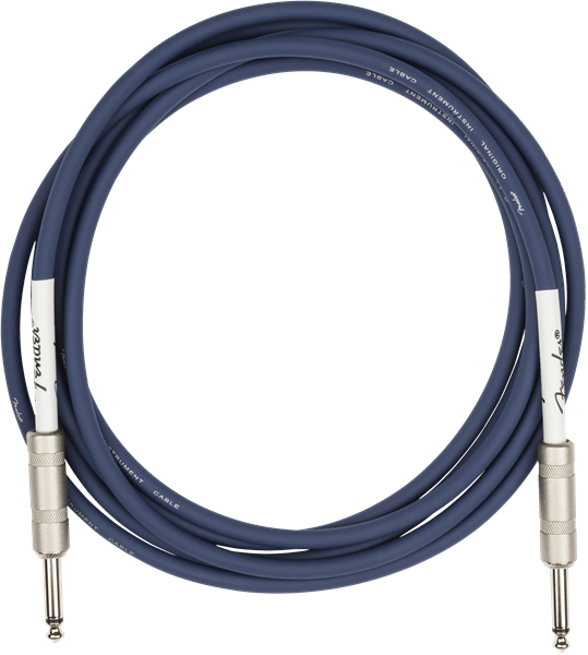 Fender 10-Foot Original Instrument Cable, Straight-Straight, Midnight Blue - 2 Pack