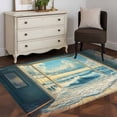 thumbnail image 3 of Window On The Ocean Area Rugs 3x5 ft Wave Cloud Summer Scenery Washable Rug Non Slip Indoor Carpet Absorbent Floor Mat for Living Room Bedroom Dining Room, 3 of 9