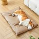 thumbnail image 4 of Cama de cuero premium para mascotas, acogedora, impermeable, antideslizante, suave, para perros pequeños, medianos y gatos, de tela cómoda para interiores., 4 of 6