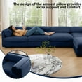 thumbnail image 6 of Modern U-Shaped 3-Seater Chenille Sofa with Storage, 220×80×75cm, Durable and Stylish, 6 of 26