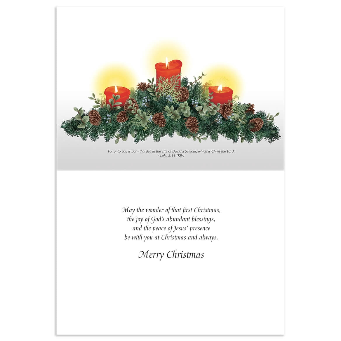 Nativity Wreath Christmas Card Set of 20