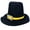 Black yellow belt, variant on Unisex Pilgrims Hat Fashionable Top Cap for Various Occasion Comfortable