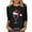 Multicolor B, variant on Christmas Plus Size Shirts for Women Trendy Fashion Casual Crewneck Xmas Tshirt Women Holiday 3/4 Length Sleeve Tops for 2025 Festival Party Red J XXXL